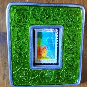 ✉️🩺 Framed Canceled Breast Cancer U.S. Postage Stamp 📭🏥